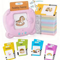 Flash Card Learning Toy – 112 Cards, 224 Words | USB Rechargeable Reading Toy for Kids (Pink/Blue)